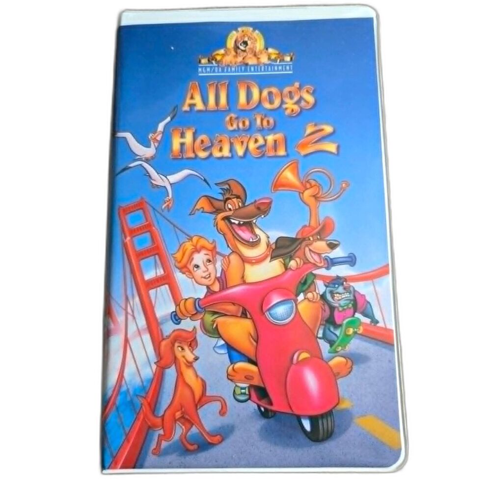 All Dogs Go to Heaven 2 (1996) VHS MGM Animated Family Film